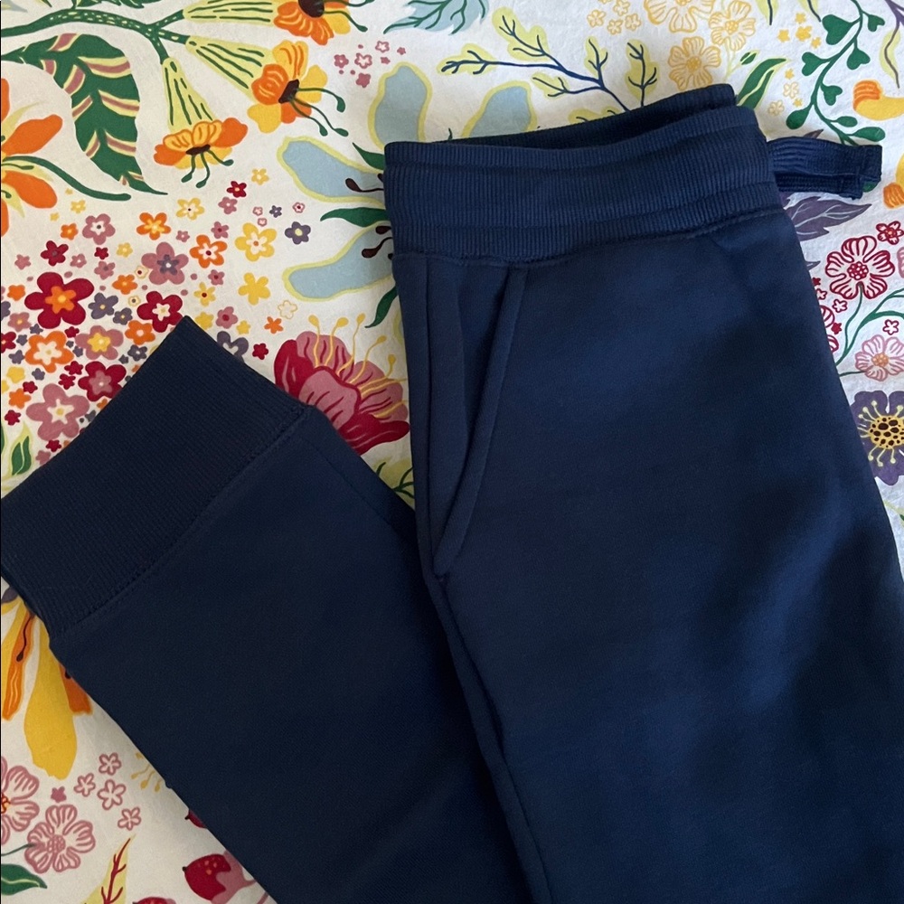 Navy Fleece Lined Joggers